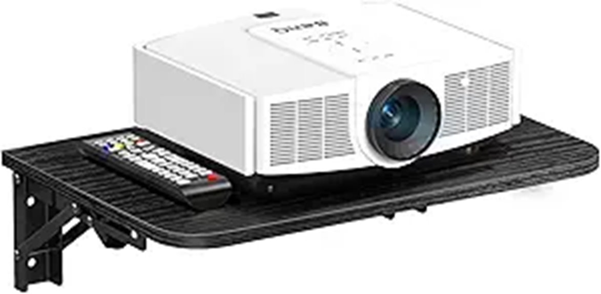 floating wall projector shelf