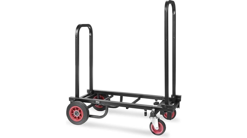 folding adjustable equipment cart