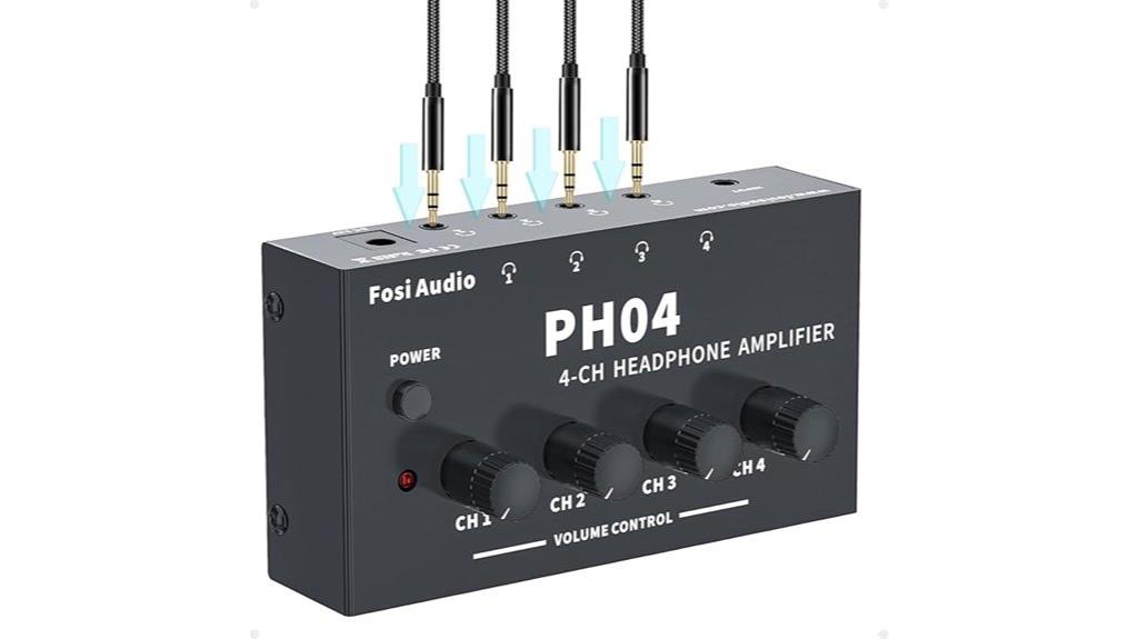 four channel headphone amplifier