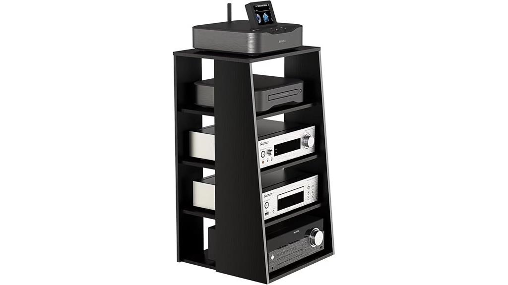 four shelf living room cabinet