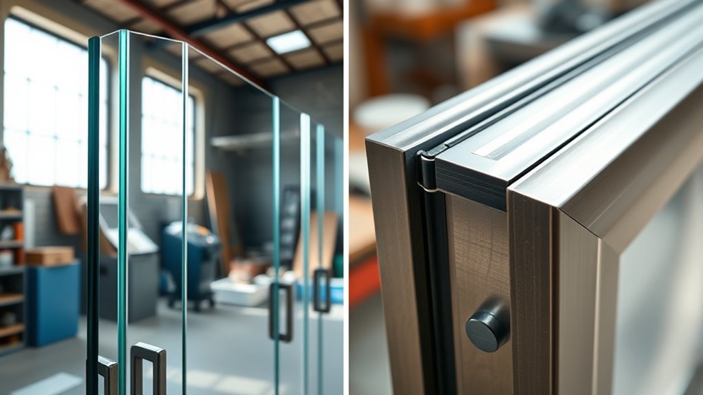 frameless vs fixed enclosure differences