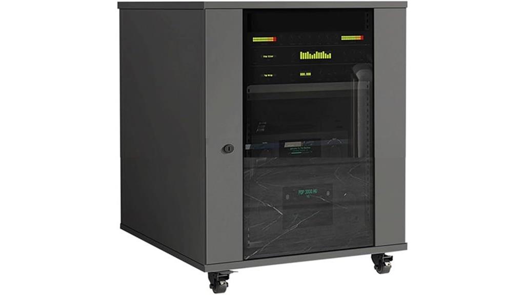 glass door av cabinet
