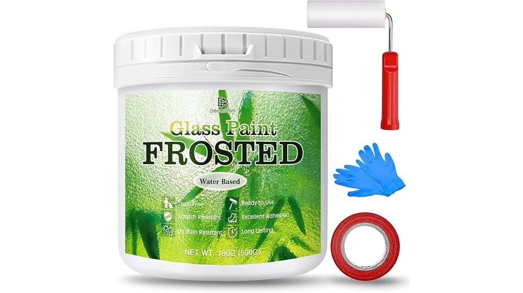 glass frosted spray