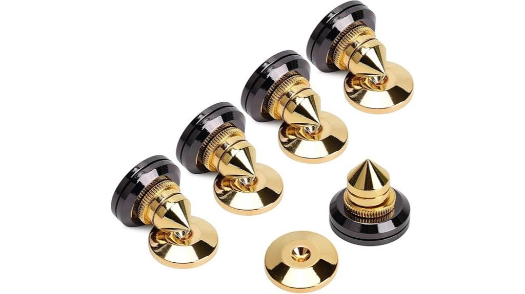 gold speaker isolation spikes