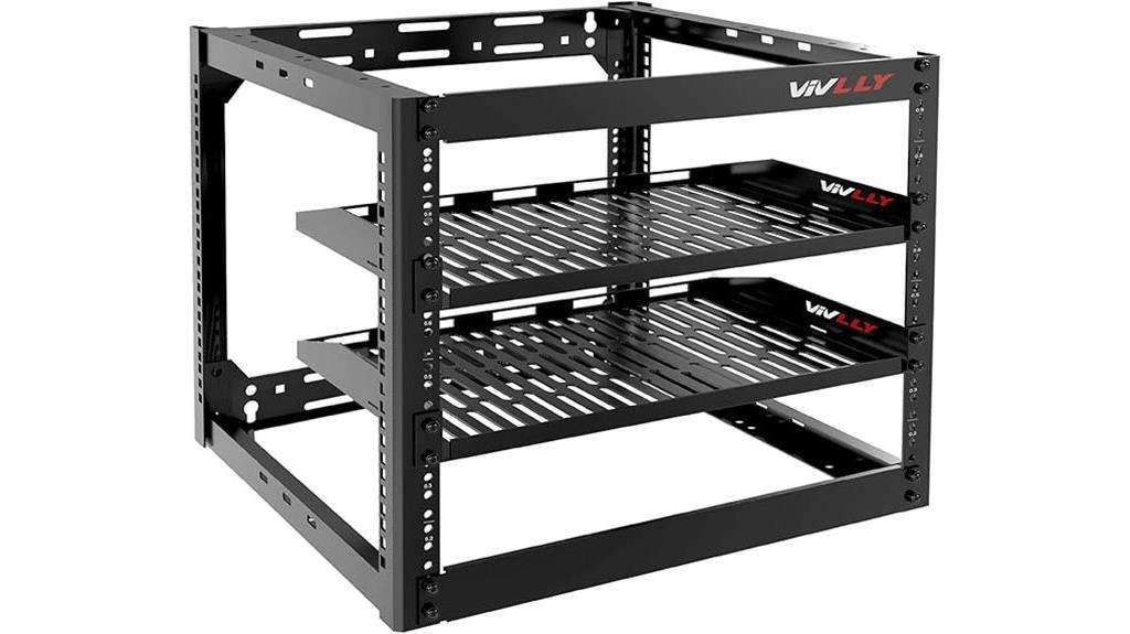 heavy duty open frame rack