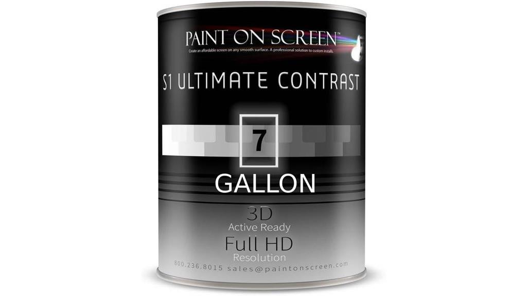 high contrast projector screen paint