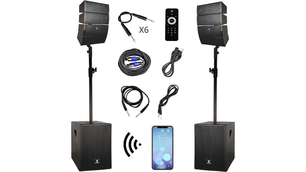 high power dj speaker system