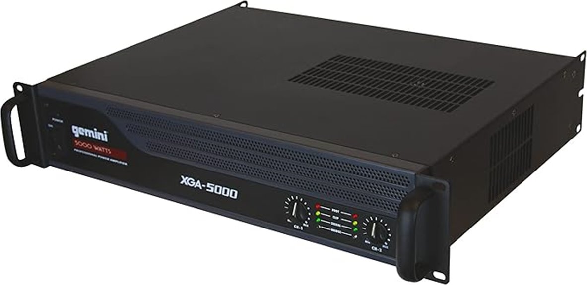 high power dual channel amplifier