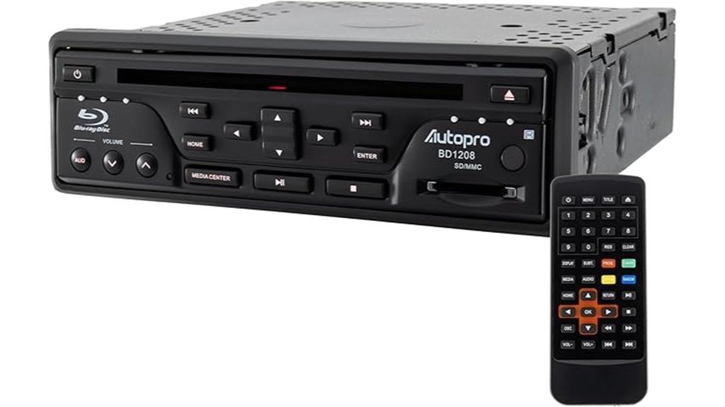 in dash blu ray player