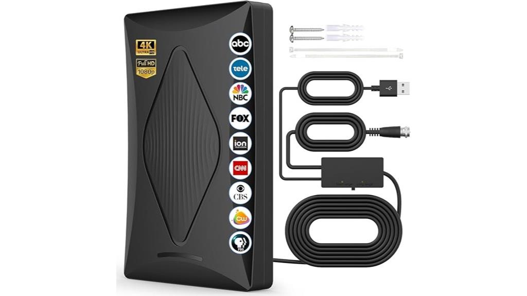 indoor tv antenna with booster