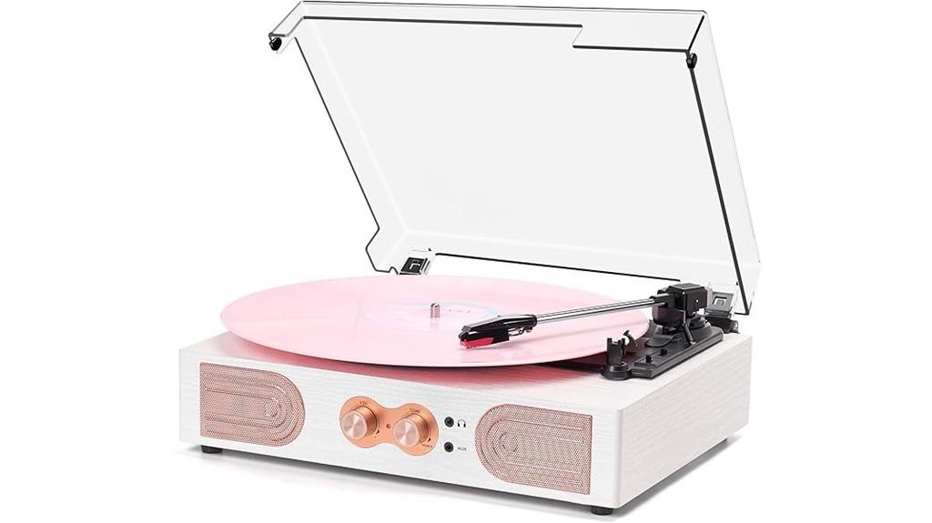 integrated bluetooth turntable system
