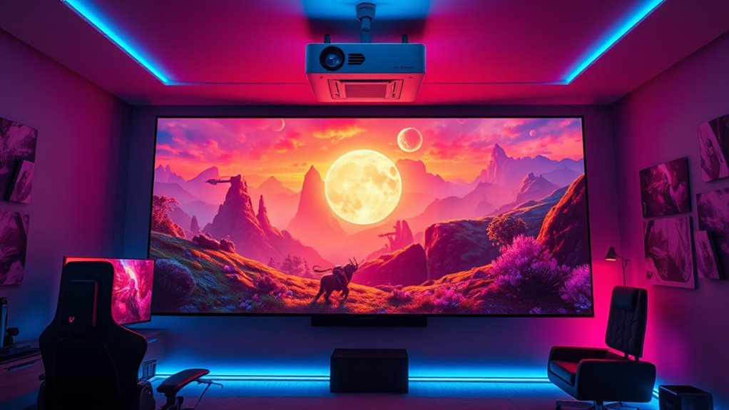 key gaming projector features