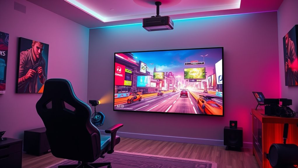 key gaming projector features