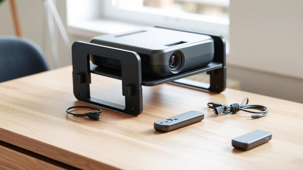 key portable projector shelf factors
