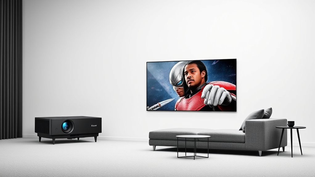 key projection and display features