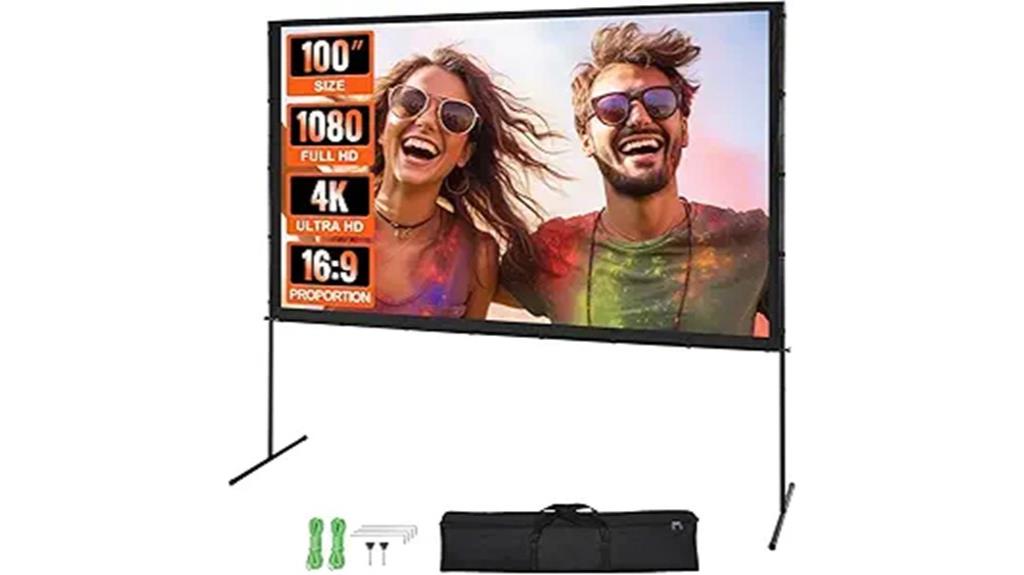 large 100 inch 4k screen