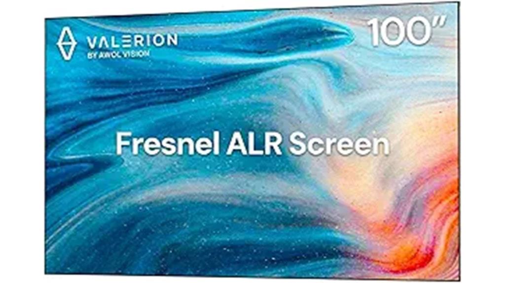 large 100 inch alr screen
