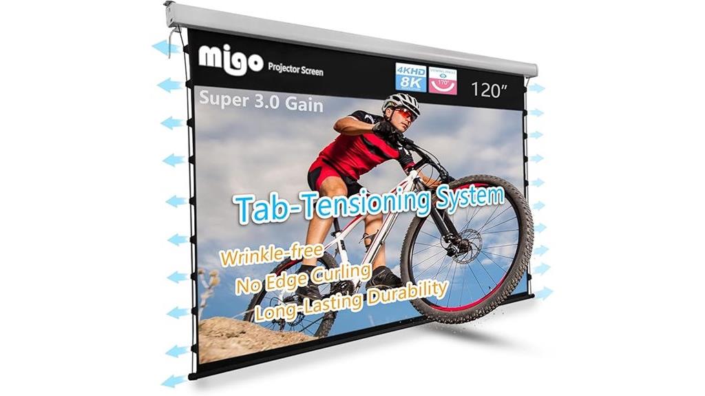 large 120 inch 4k screen