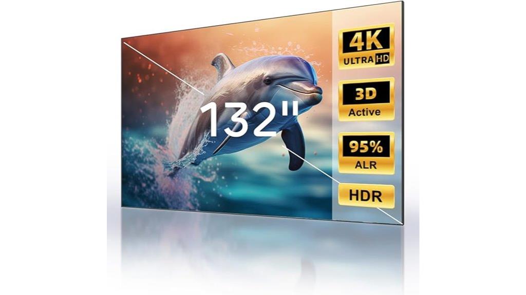 large 132 inch alr screen