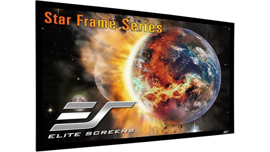 large 135 inch fixed screen