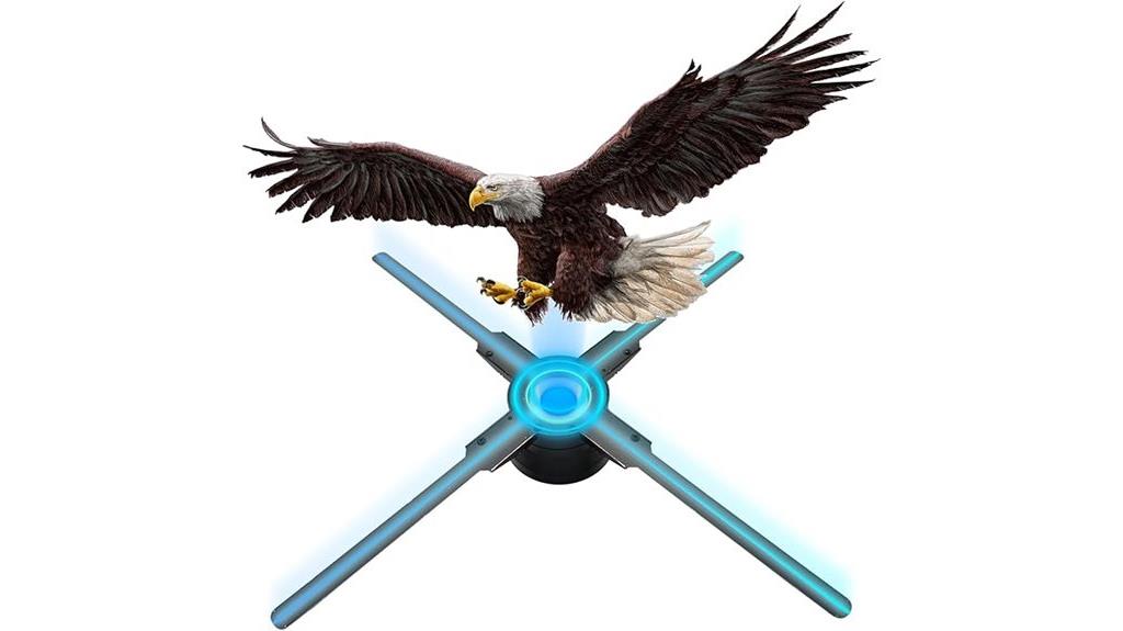 large 22 inch 3d hologram fan