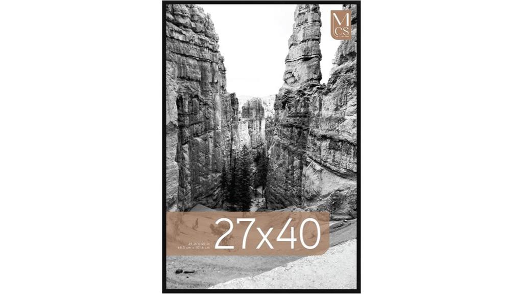 large black movie poster frame