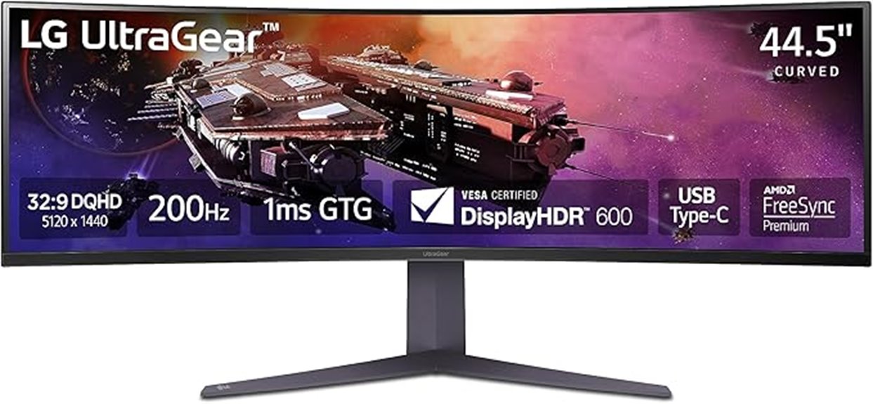 large curved ultrawide monitor