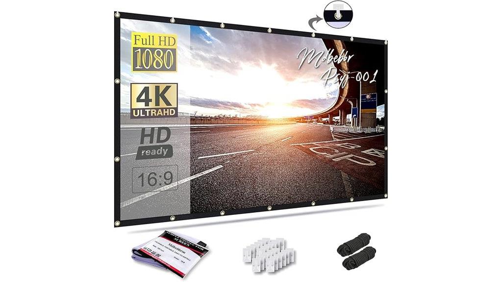 large foldable projection screen