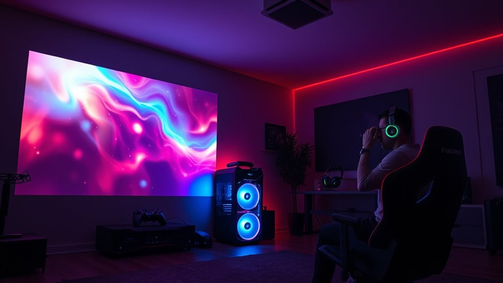 large immersive gaming experience