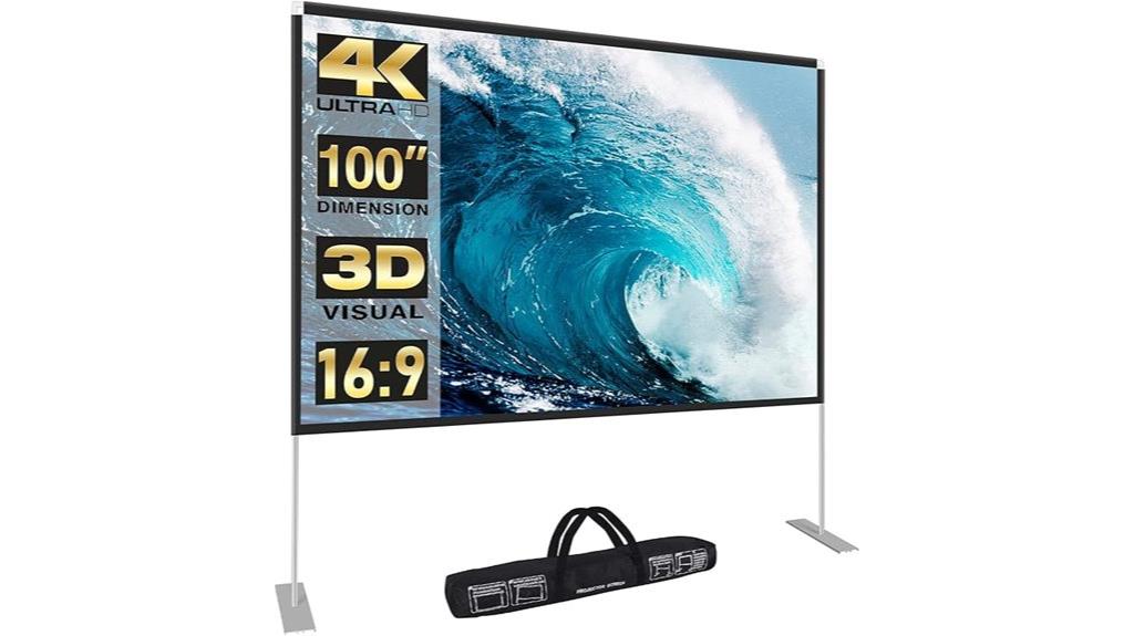 large indoor outdoor projector screen
