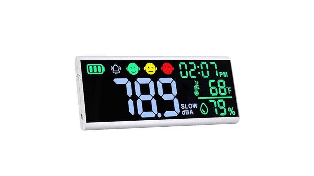 large led decibel meter