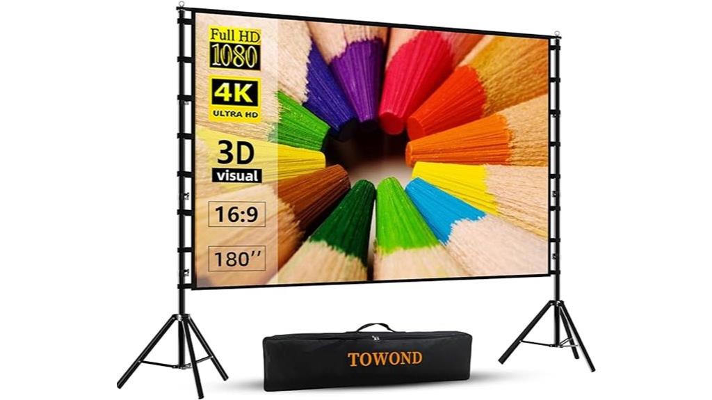 large outdoor projector screen