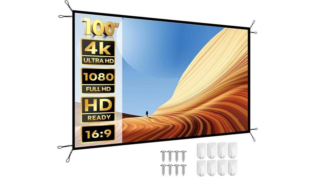 large portable projection screen