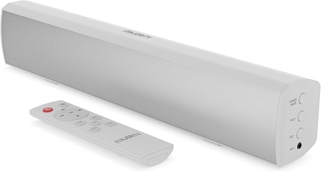 large white 15 inch soundbar