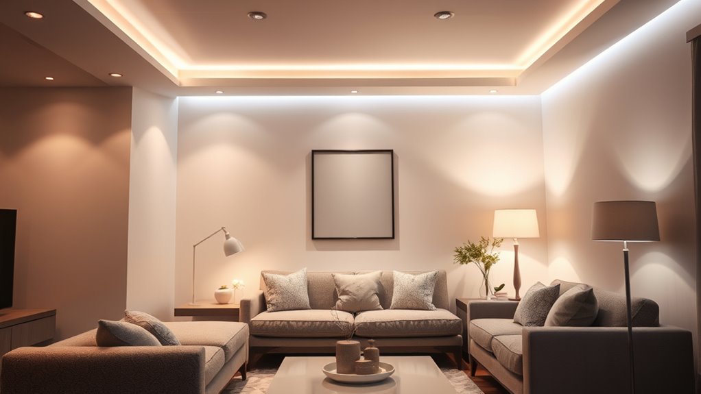 layered lighting creates ambiance
