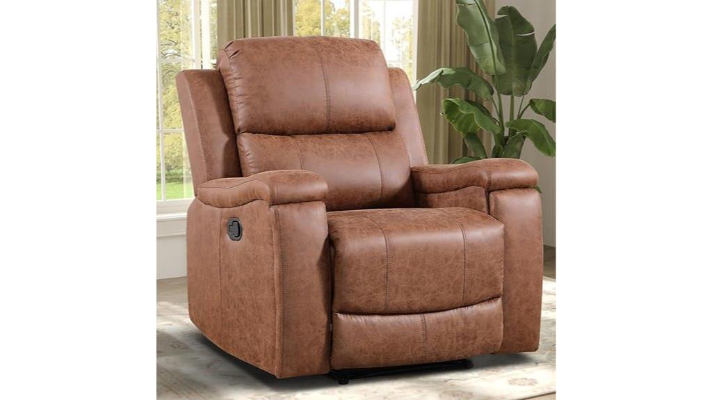 leather living room recliner