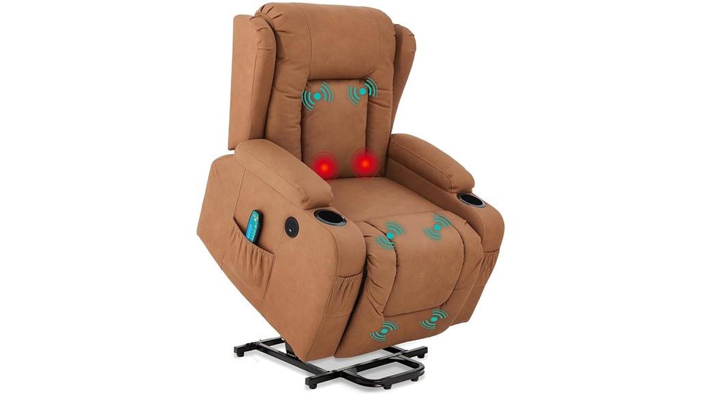 leather massage recliner