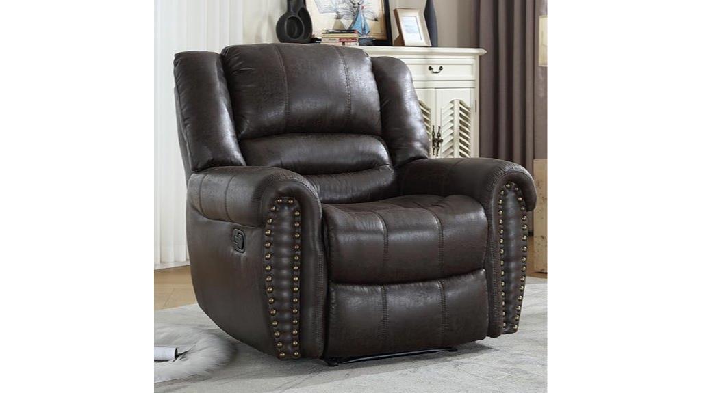 leather recliner for living