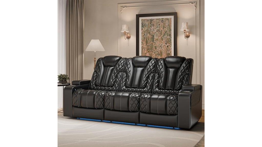 leather recliner sofa