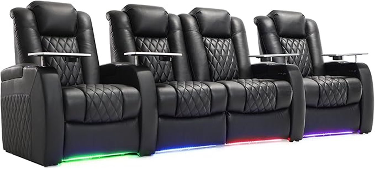 leather recliner with power