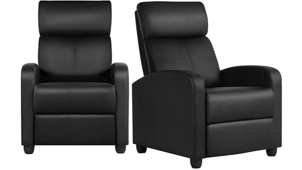 leather reclining sofa