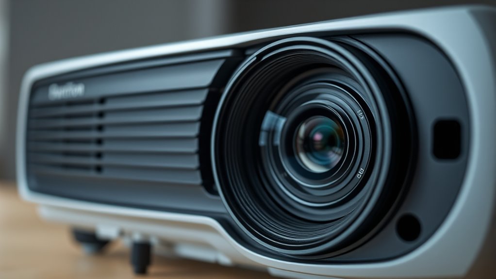 lens moves inside projector