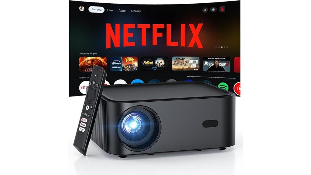licensed netflix smart projector