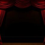 luxurious velvet theater drapes