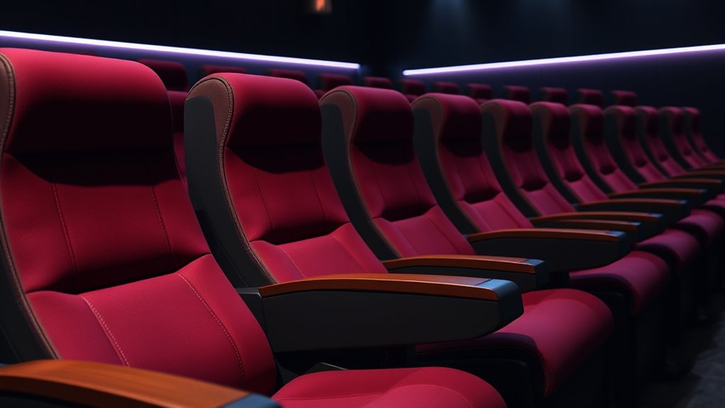 luxury fold away theater chairs