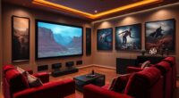 luxury home theater art