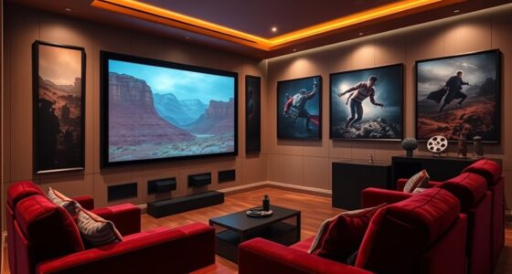 luxury home theater art