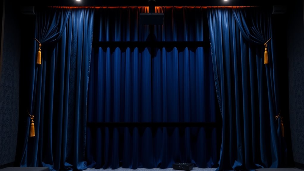 luxury home theater curtains