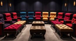 luxury home theater footstools