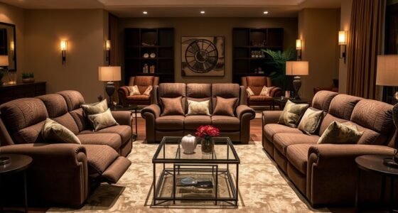 luxury large reclining loveseats